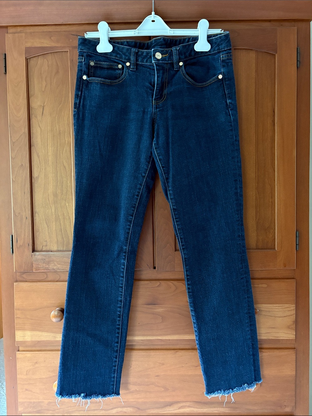 Tory Burch - Super Skinny raw hem Jeans